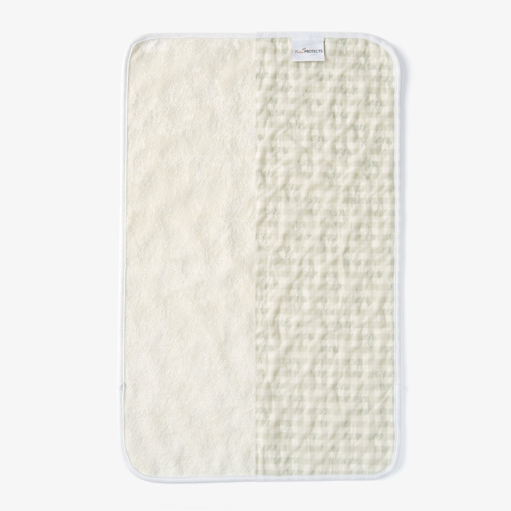 King Size Waterproof Bed Sheet 2.5m | Double sided Absorbent Bed Mat - Check