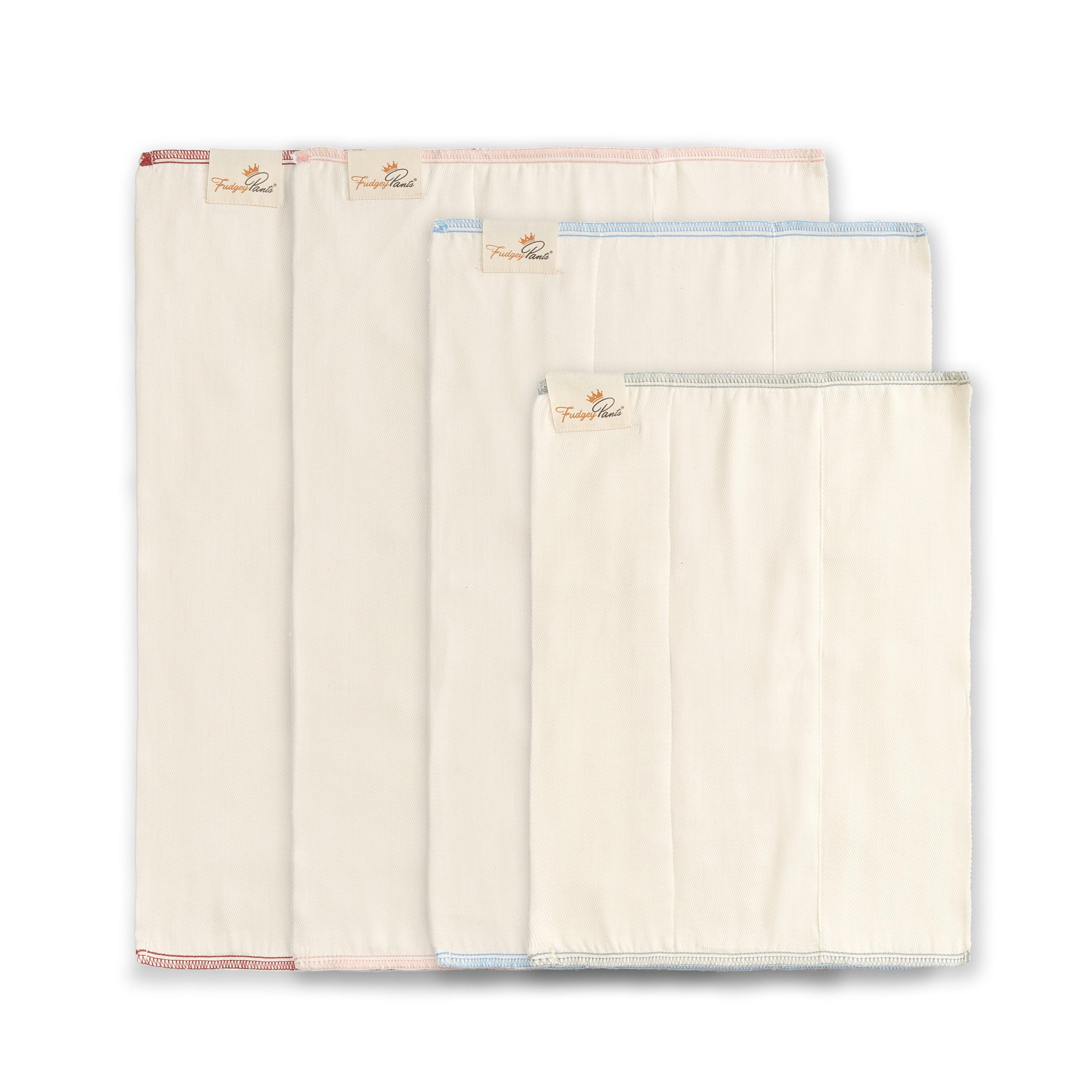 Bamboo and Organic Cotton Prefold - Fudgey Pants