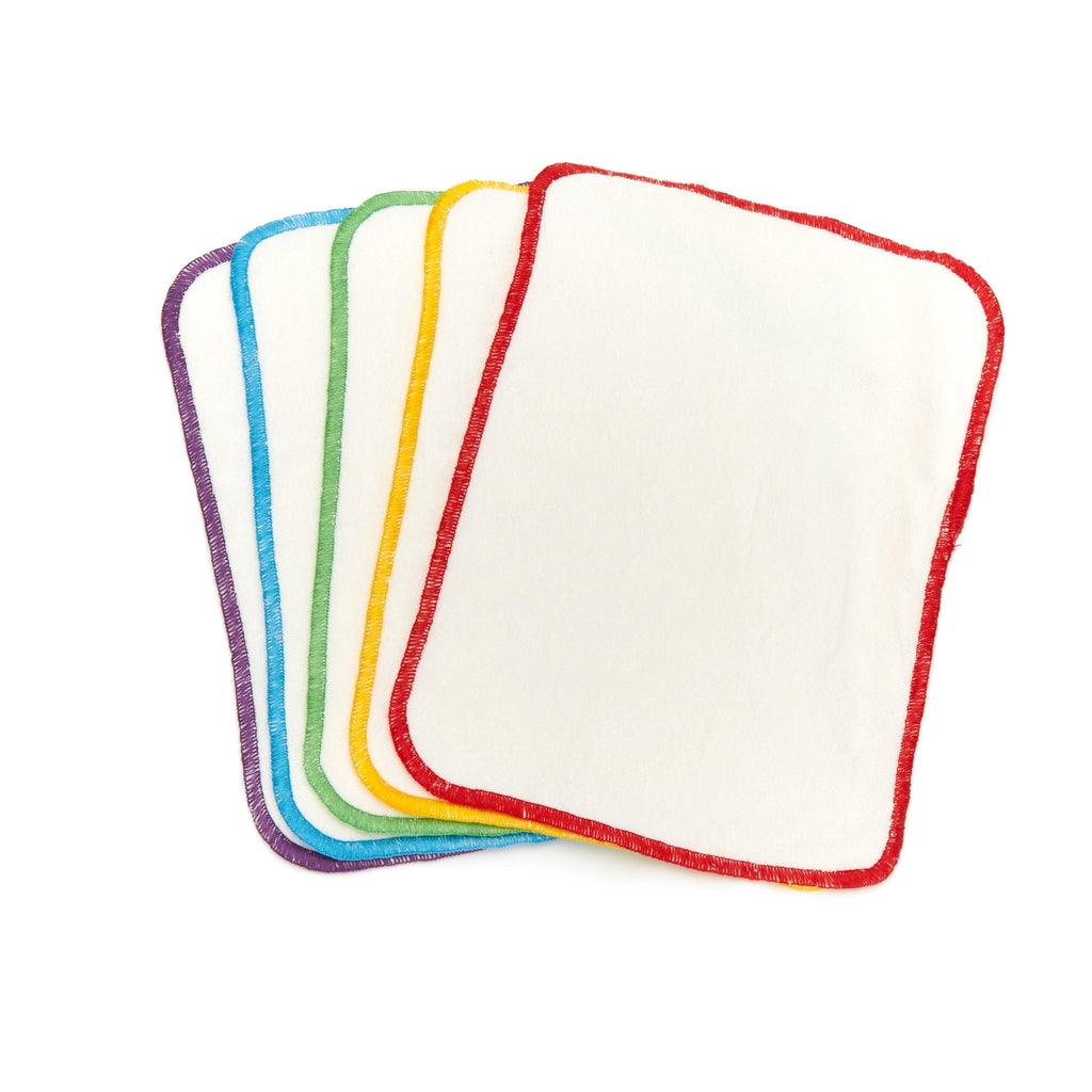 Five Reusable Bamboo Baby Wipes - Fudgey Pants