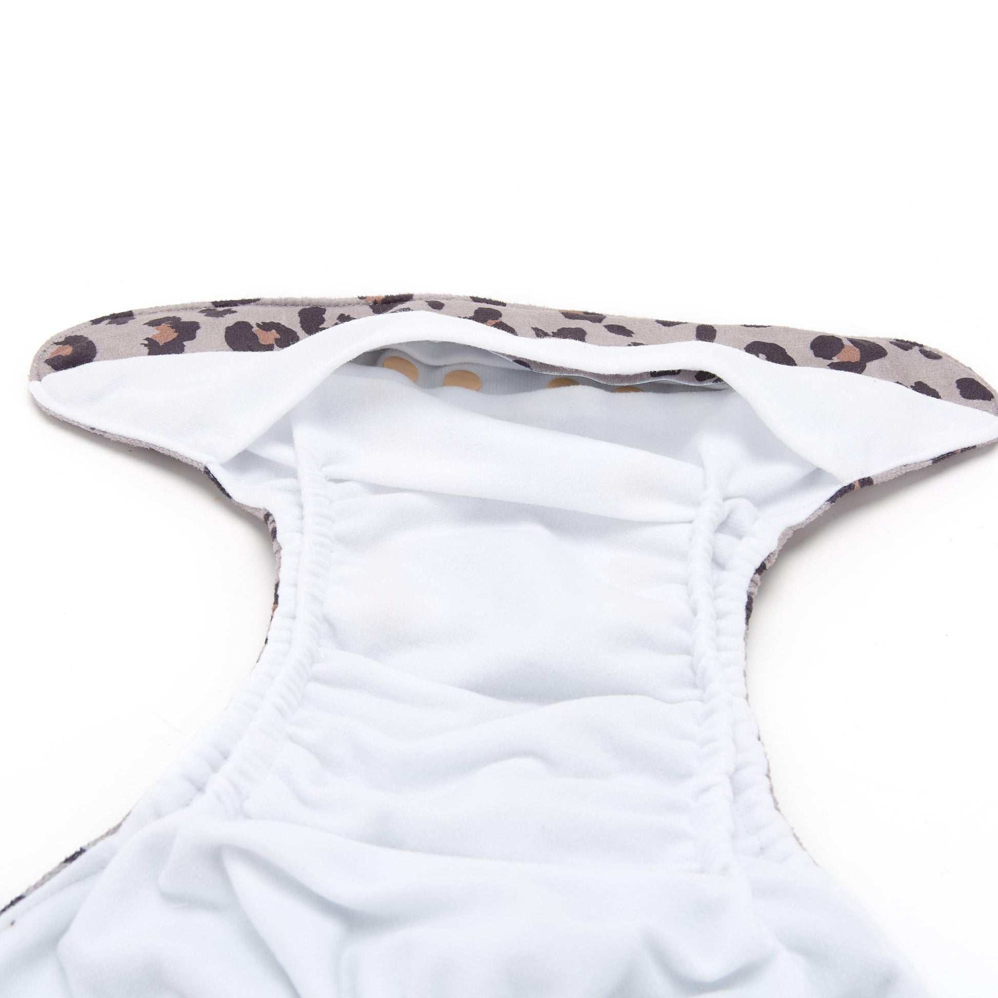 Fudgey TRIMS™ Pocket Nappy - Classic Leopard (Minky) - Fudgey Pants