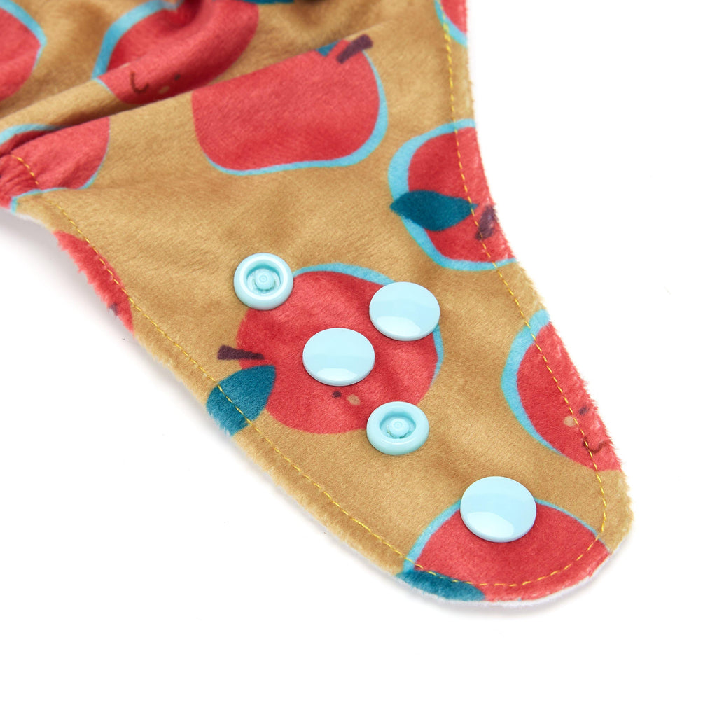 Fudgey TRIMS™ Pocket Nappy - Happy Apples (Minky) - Fudgey Pants