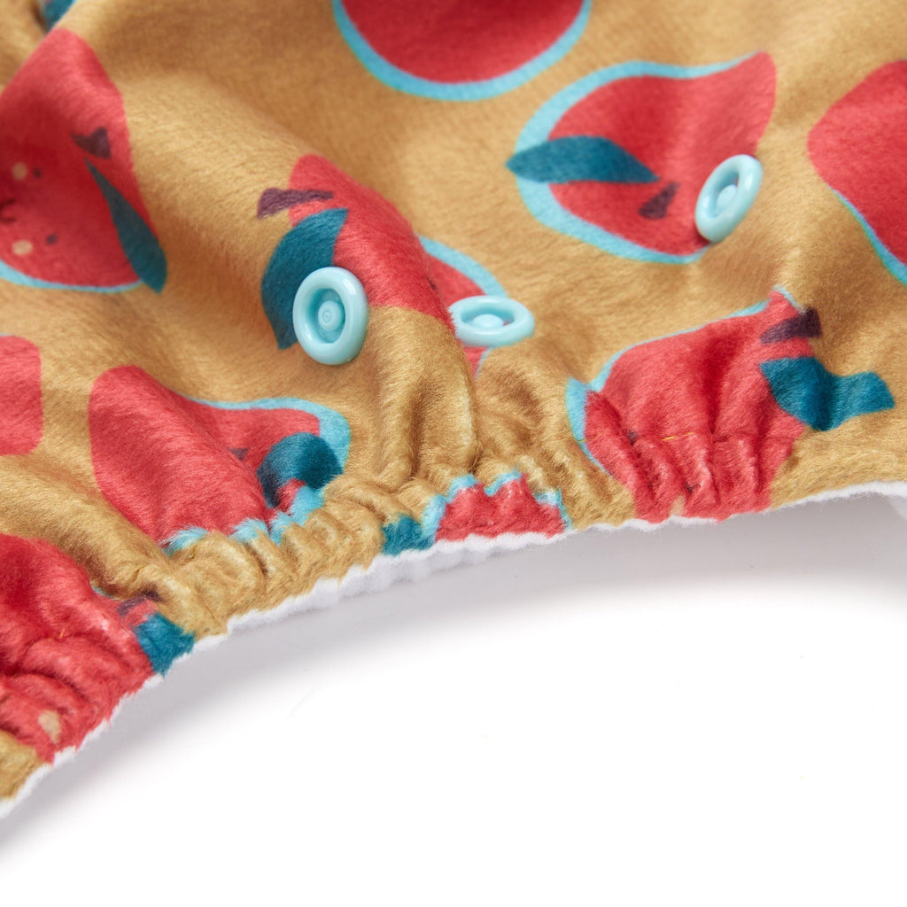 Fudgey TRIMS™ Pocket Nappy - Happy Apples (Minky) - Fudgey Pants