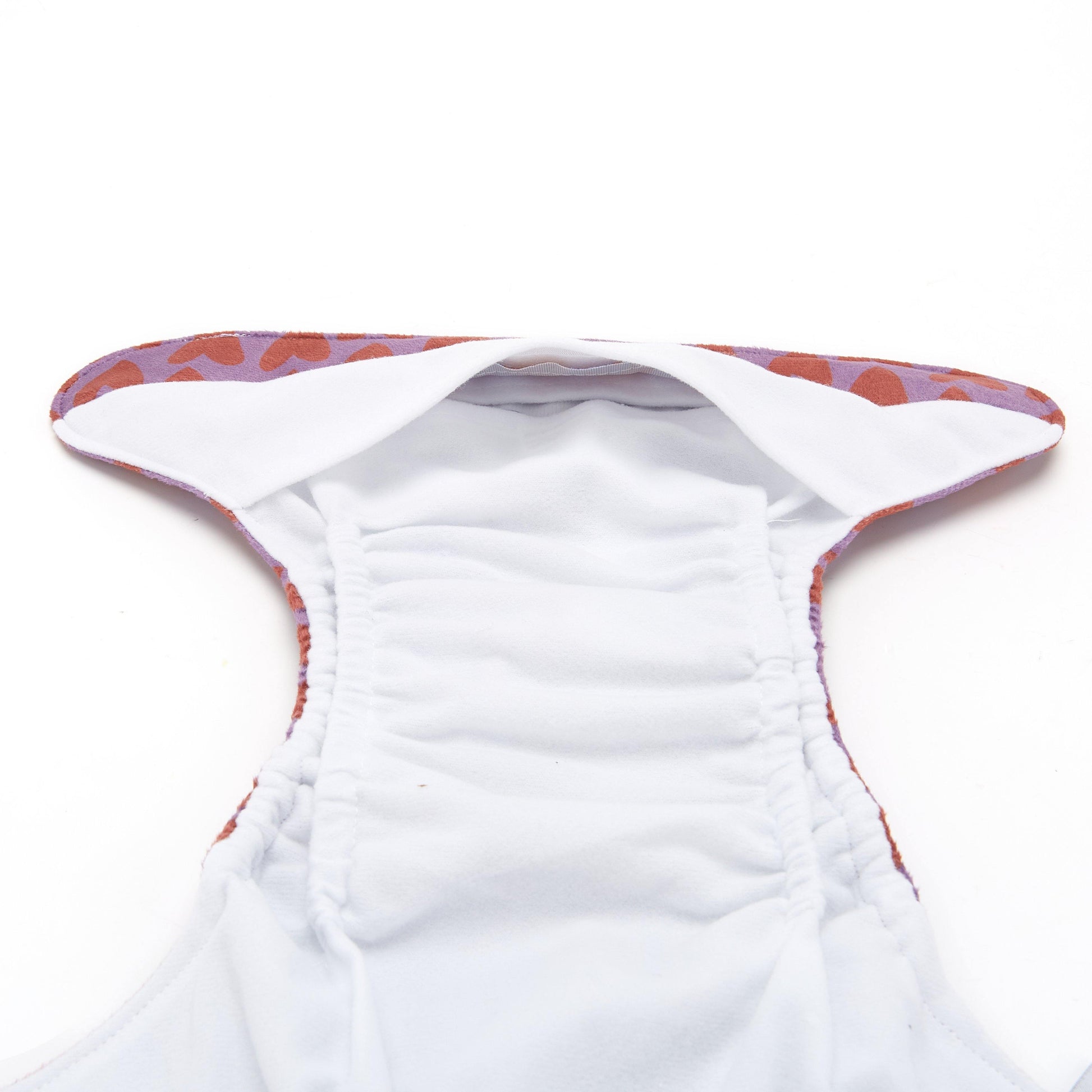 Fudgey TRIMS™ Pocket Nappy - Hippy Hearts (Minky) - Fudgey Pants