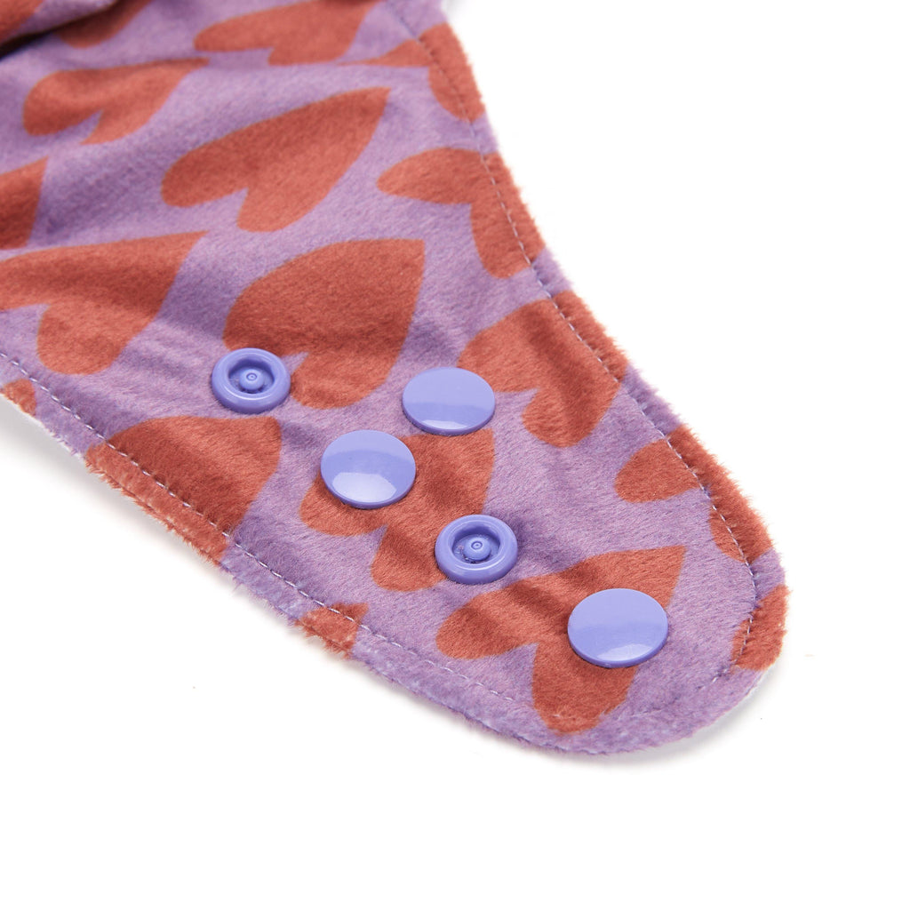 Fudgey TRIMS™ Pocket Nappy - Hippy Hearts (Minky) - Fudgey Pants
