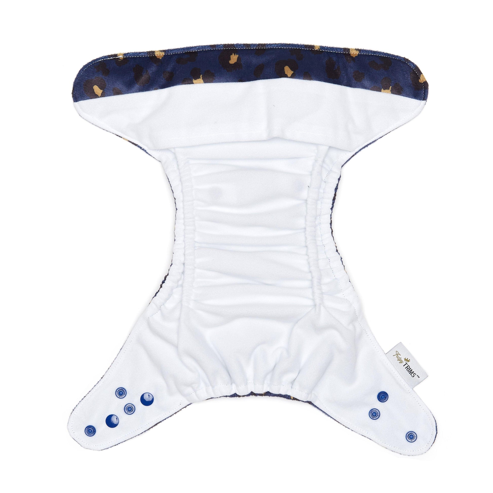 Fudgey TRIMS™ Pocket Nappy - Midnight Leopard (Minky) - Fudgey Pants