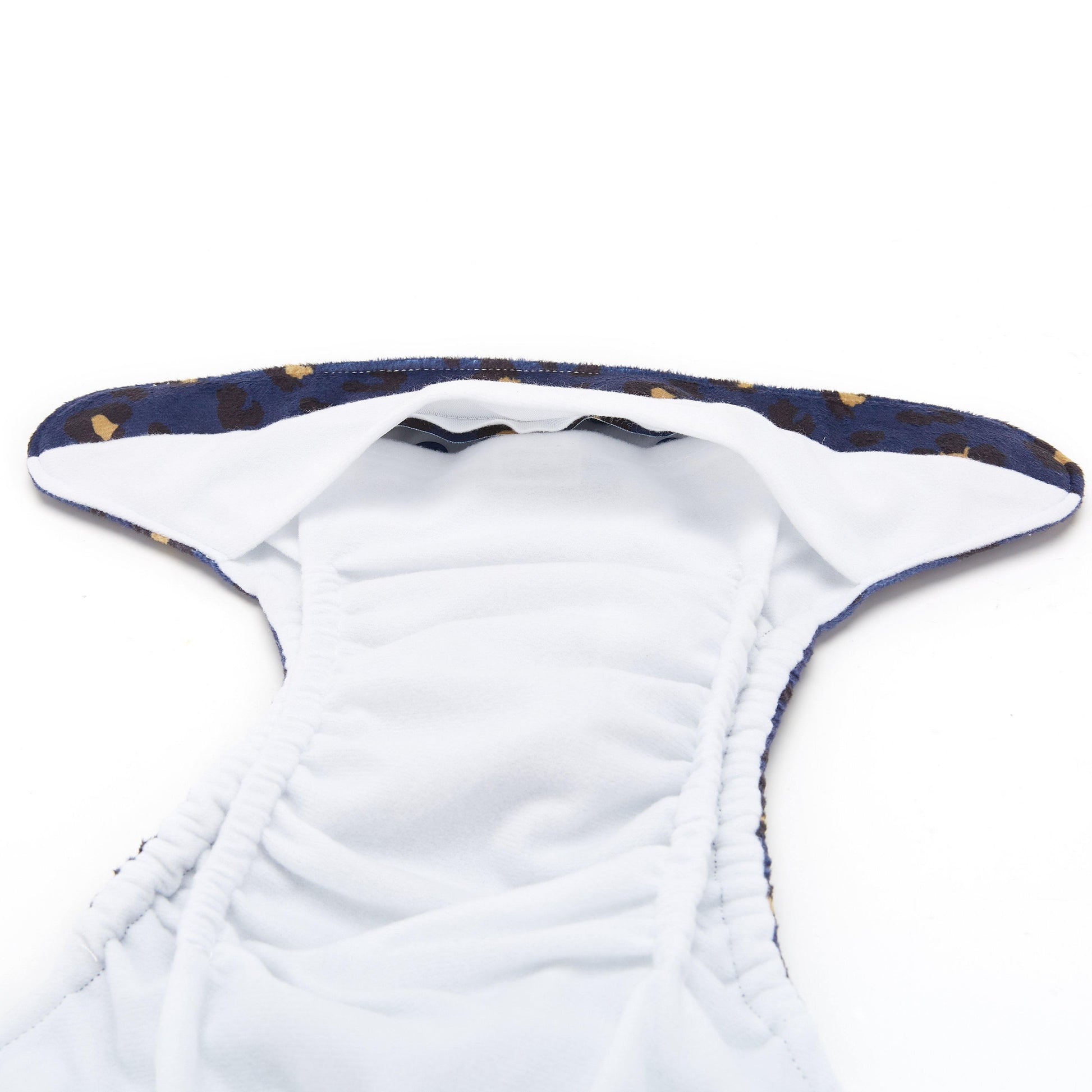 Fudgey TRIMS™ Pocket Nappy - Midnight Leopard (Minky) - Fudgey Pants