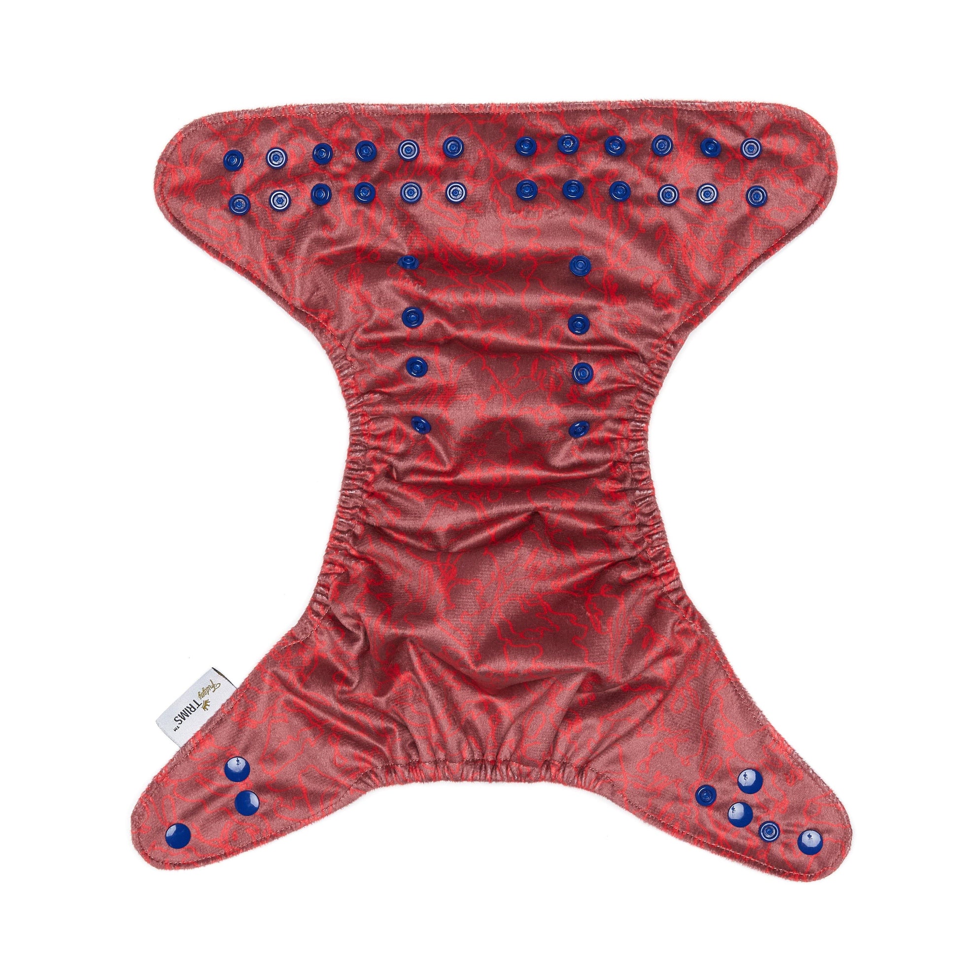 Fudgey TRIMS™ Pocket Nappy - Squiggle (Minky) - Fudgey Pants