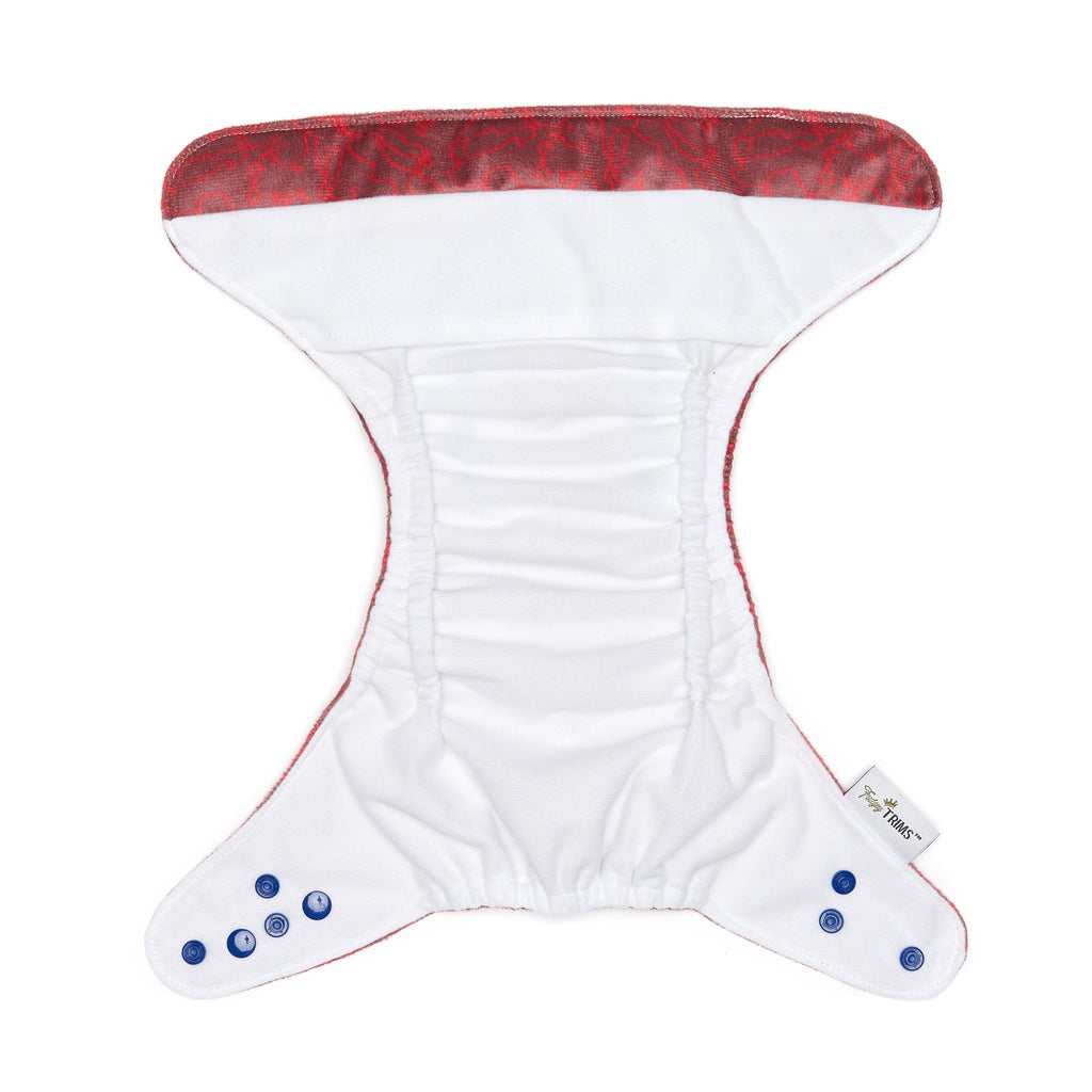 Fudgey TRIMS™ Pocket Nappy - Squiggle (Minky) - Fudgey Pants