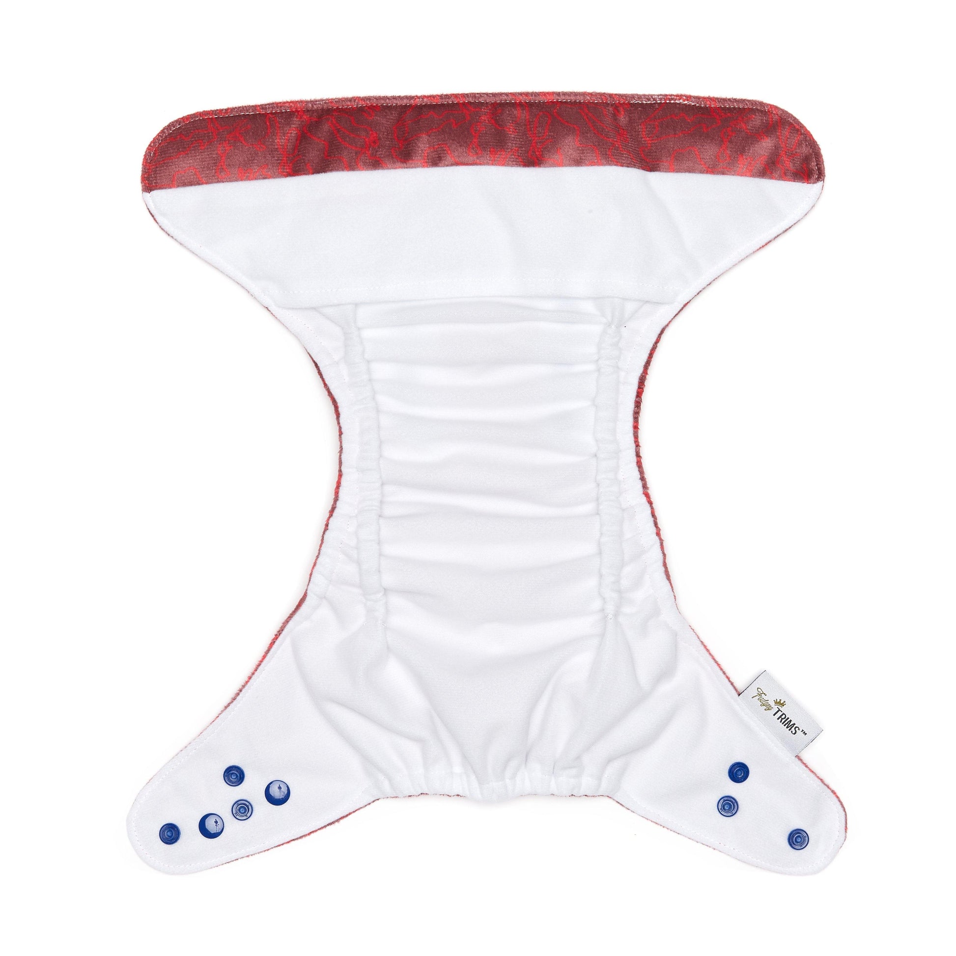 Fudgey TRIMS™ Pocket Nappy - Squiggle (Minky) - Fudgey Pants
