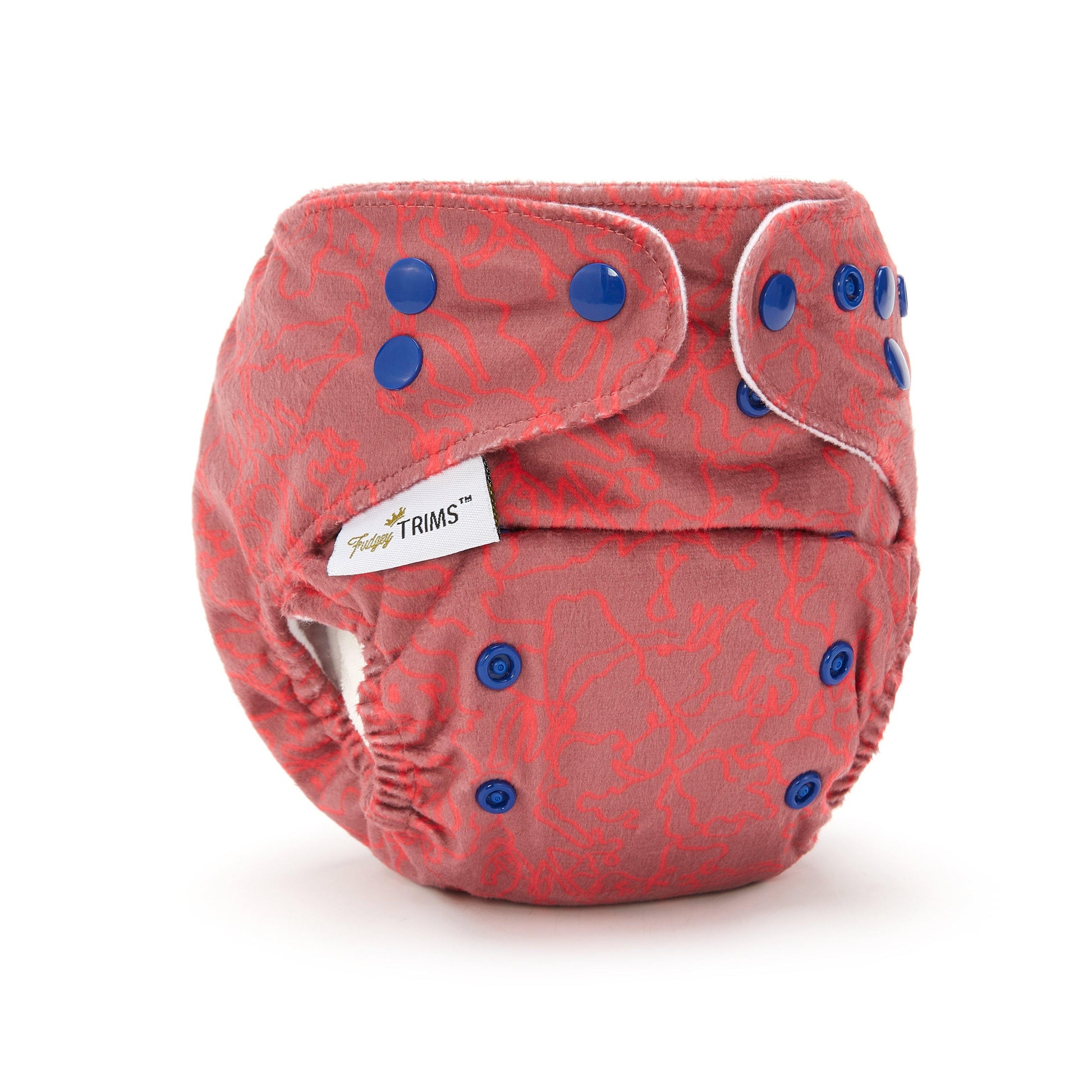 Fudgey TRIMS™ Pocket Nappy - Squiggle (Minky) - Fudgey Pants