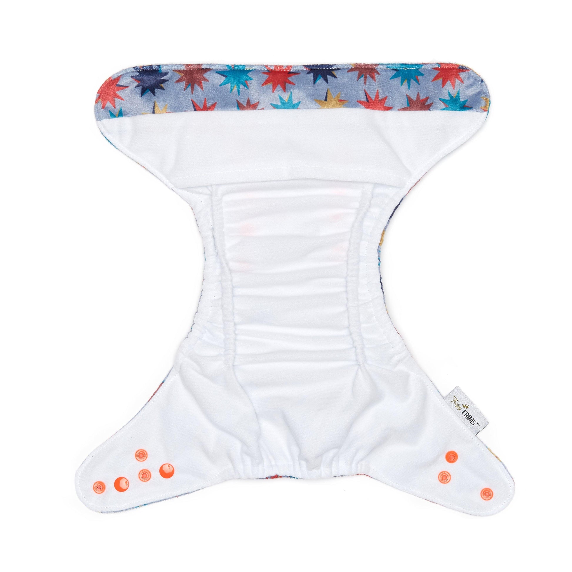 Fudgey TRIMS™ Pocket Nappy - Star Burst (Minky) - Fudgey Pants