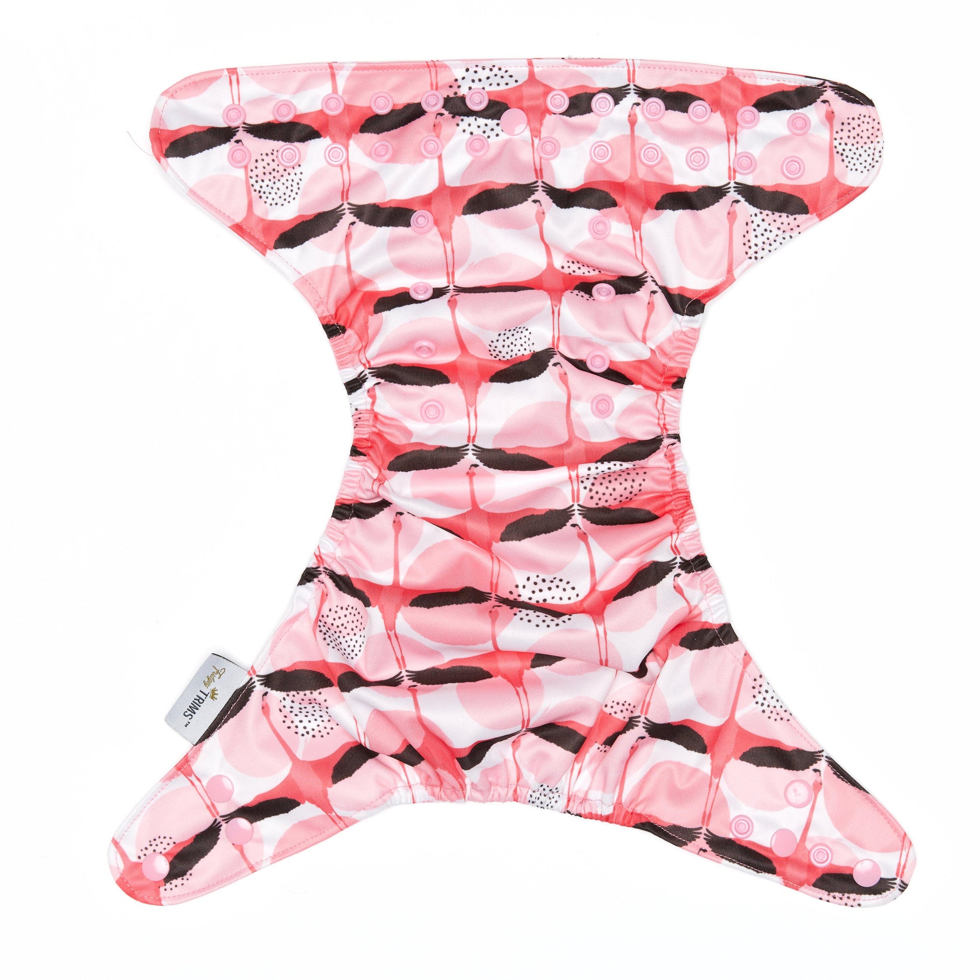 Fudgey TRIMS™ Pocket Nappy - Flippin Flamigos - Fudgey Pants