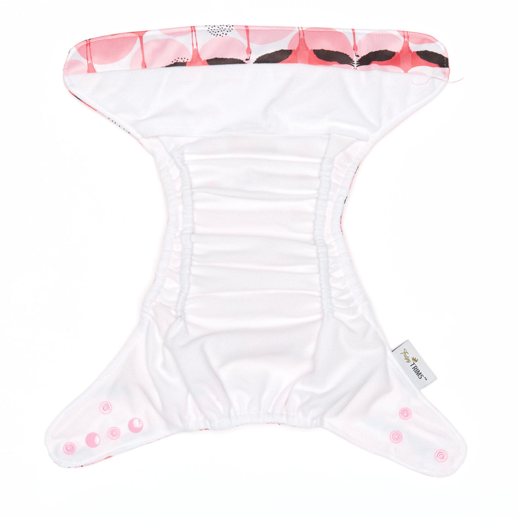 Fudgey TRIMS™ Pocket Nappy - Flippin Flamigos - Fudgey Pants