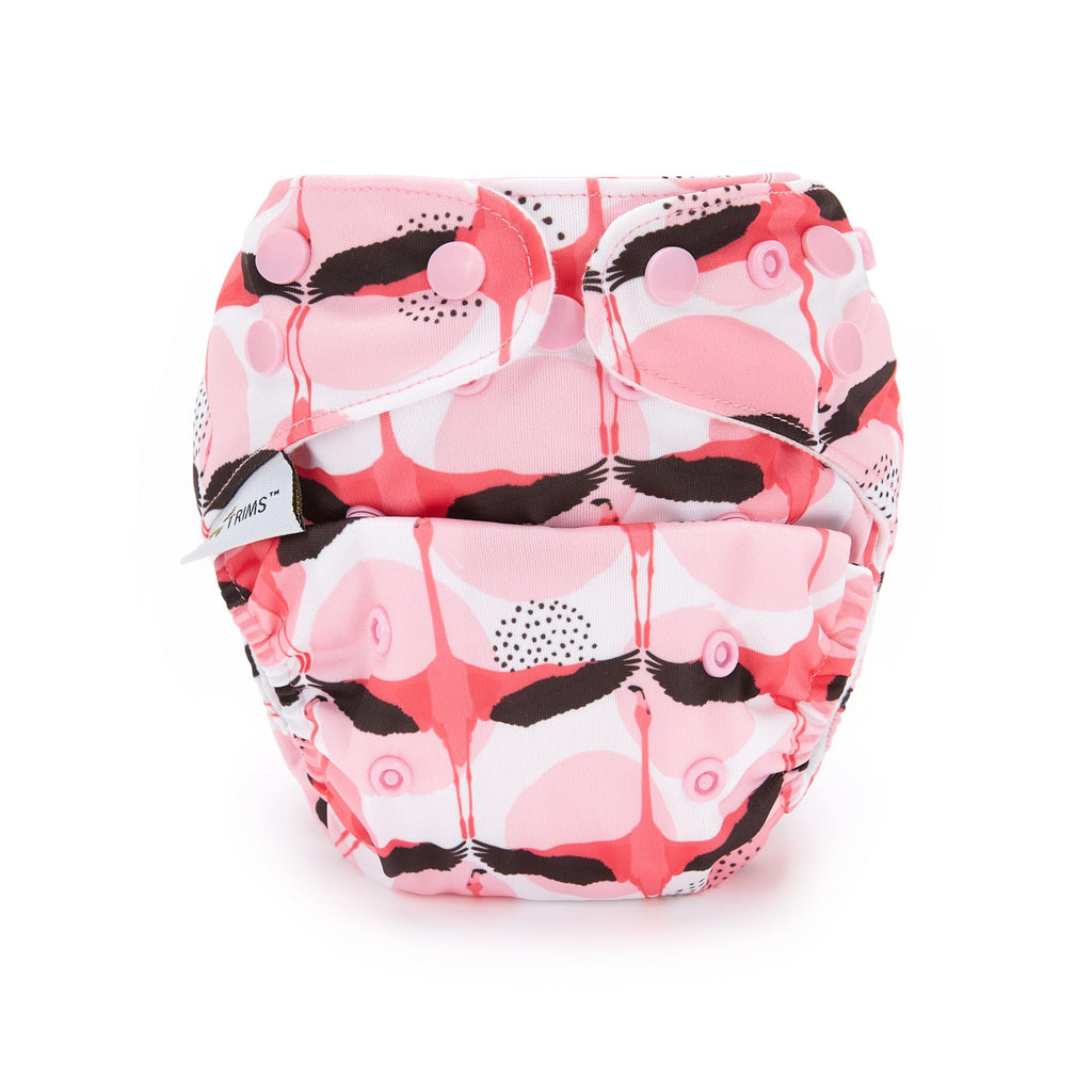 Fudgey TRIMS™ Pocket Nappy - Flippin Flamigos - Fudgey Pants