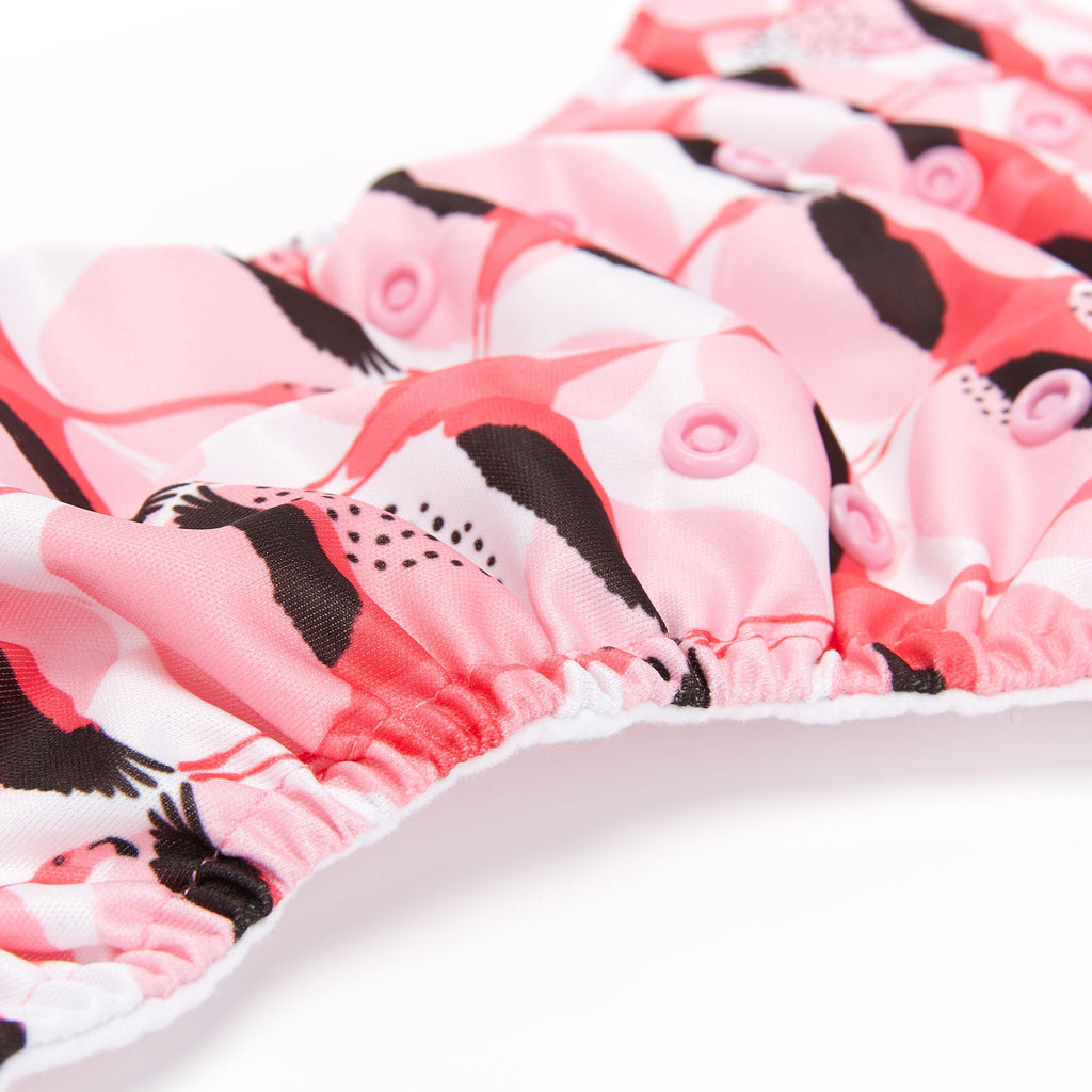 Fudgey TRIMS™ Pocket Nappy - Flippin Flamigos - Fudgey Pants