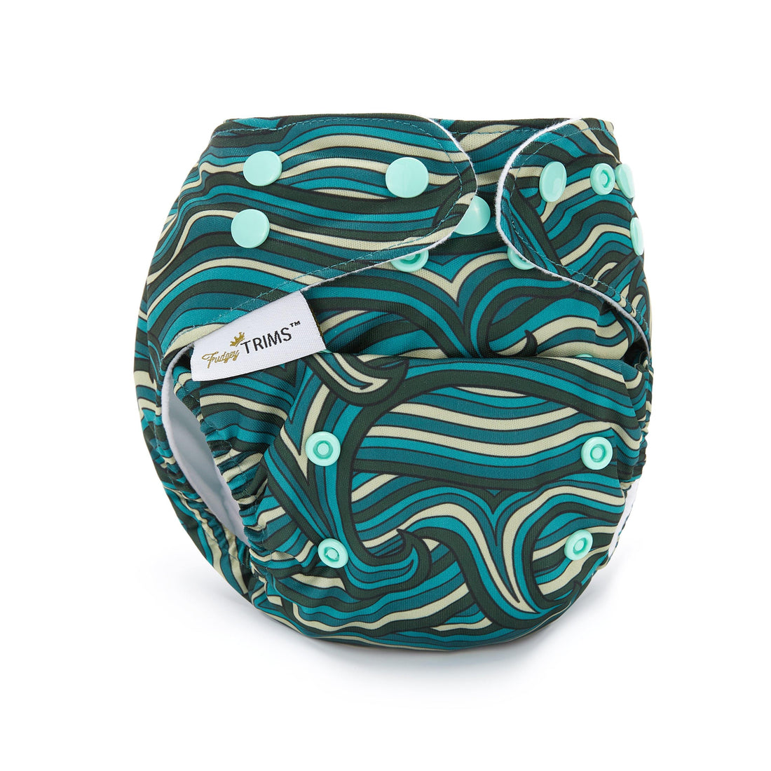 Fudgey TRIMS™ Pocket Nappy - Ocean Waves - Fudgey Pants