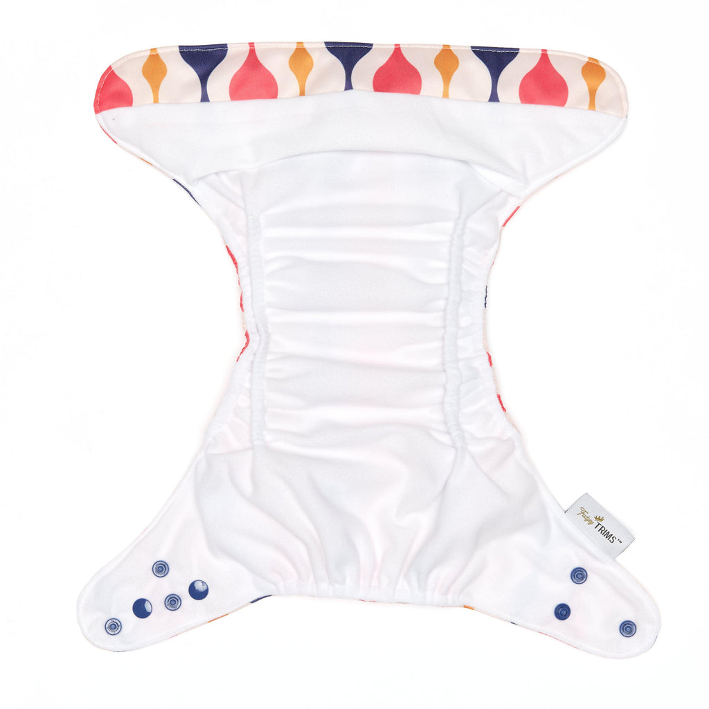 Fudgey TRIMS™ Pocket Nappy - Retro Geo - Fudgey Pants