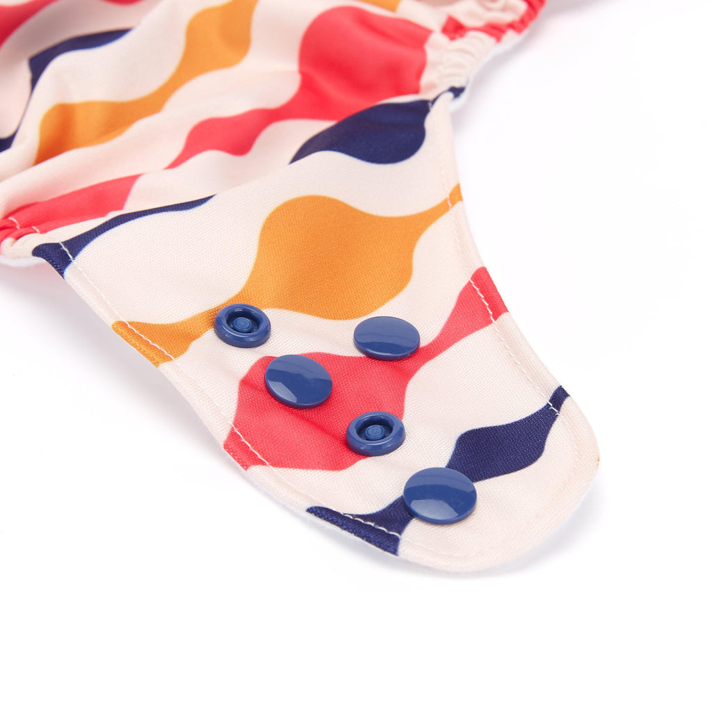 Fudgey TRIMS™ Pocket Nappy - Retro Geo - Fudgey Pants